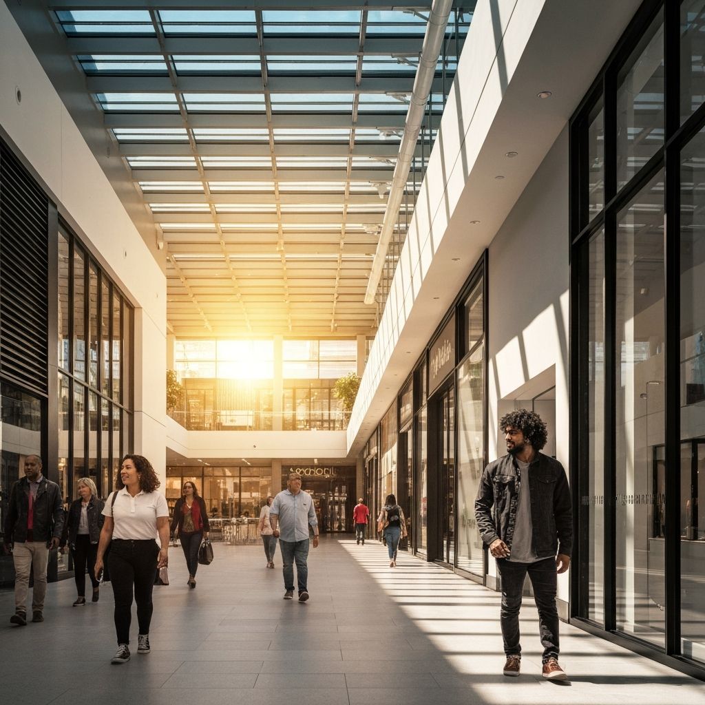 Shopping-Atmosphäre in der Rathaus Galerie